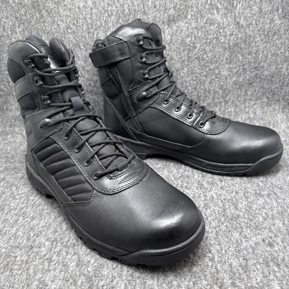 Bates E03180 Tactical Sport 2 Tall Side Zip Black Boots Mens Size 12 Medium New
